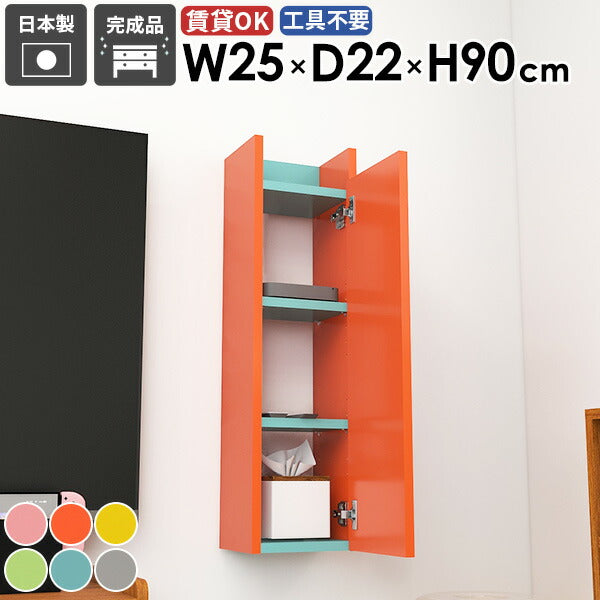 ラック 幅25cm 薄型 玄関収納｜Mirai ウォールラック スキマDX 252290