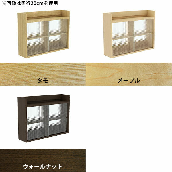 壁収納シェルフ 実用的インテリア｜Mirai ウォールキャビL アクリル戸