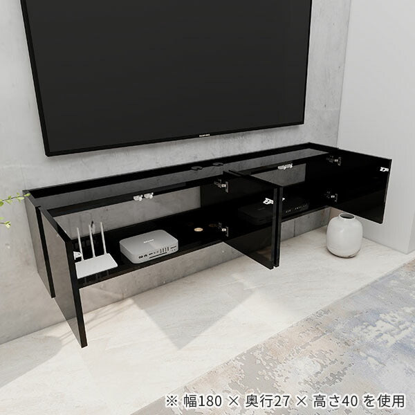 【新品・未使用】　　テレビラック　テレビ台　シャビー加工　テレビボード テレビボード 幅180cm ロータイプ ワイドテレビ台｜Mirai Float TV