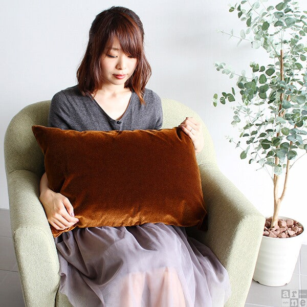 クッション 幅63cm｜中綿付きクッション 43×63 モケット ベロア