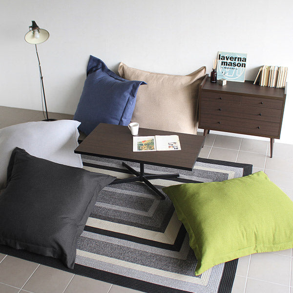 クッション 大きい 寝れる | interior cushion テラ 中綿付き ホリデー生地