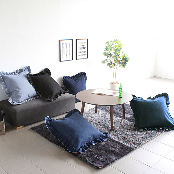 クッション｜interior cushion frill zero 60F デニム生地| オーダー