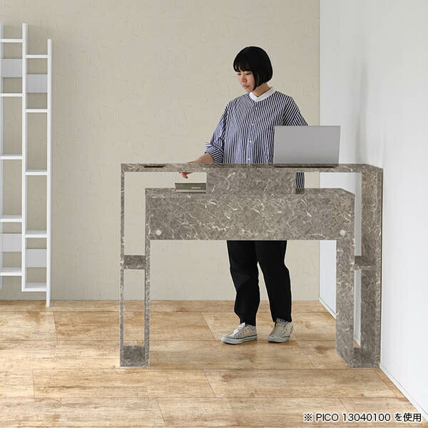 カウンターテーブル 高さ80cm｜PICO 706080 graystone｜0000a95512